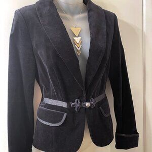 Inc. International Concepts: Women's Velvet Fitted Blazer Size: small